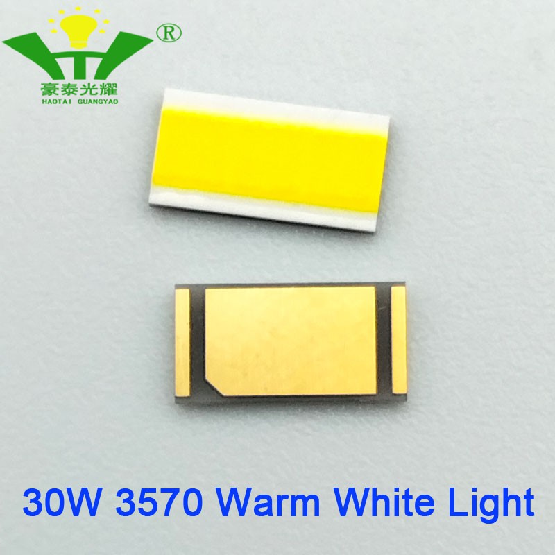 Bóng Đèn Led 3 Chip 30w 3570 3000k 9v 3a Siêu Sáng Cho Xe Hơi