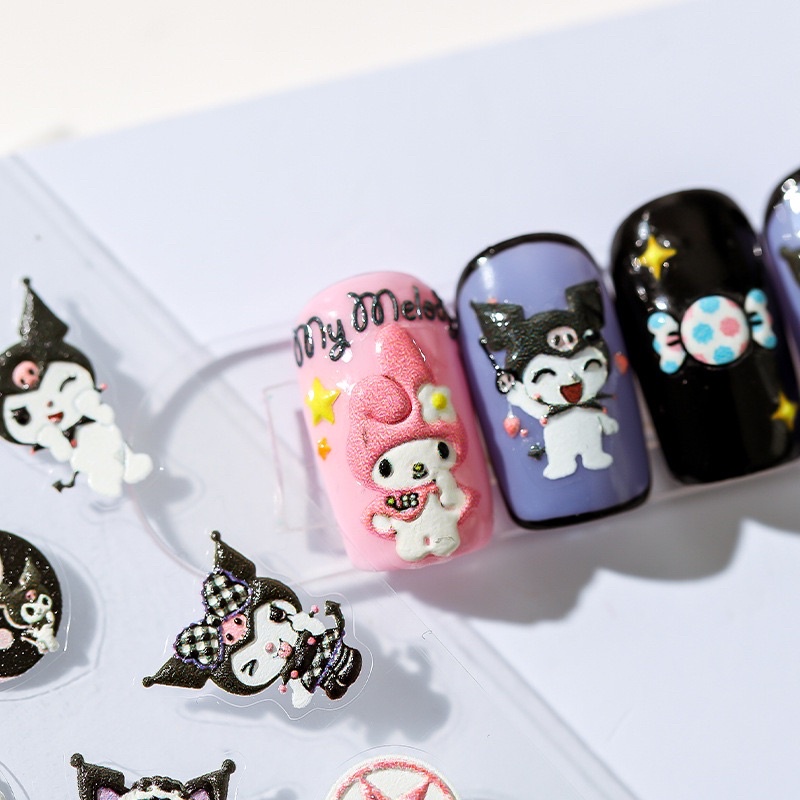 Sticker bé kuromi hàng cao cấp ,dán trang trí nail / móng tay