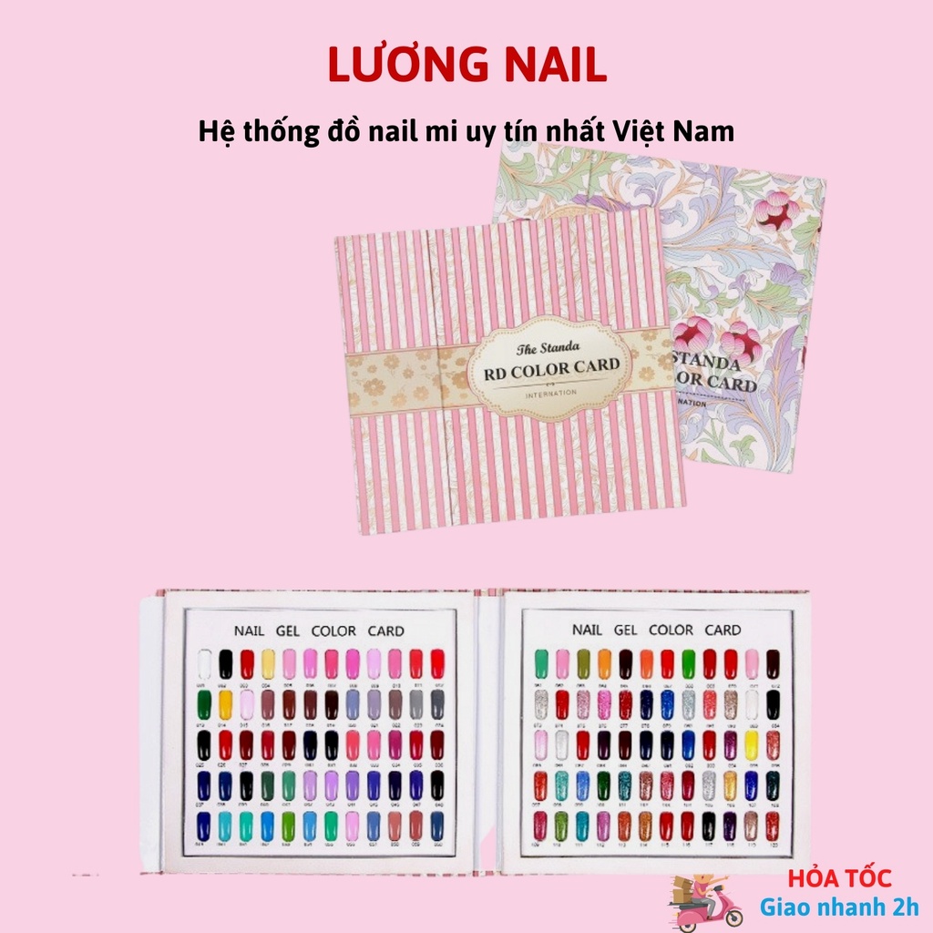 Sổ mẫu nail sổ gắn móng mẫu làm bảng màu loại 120 ô