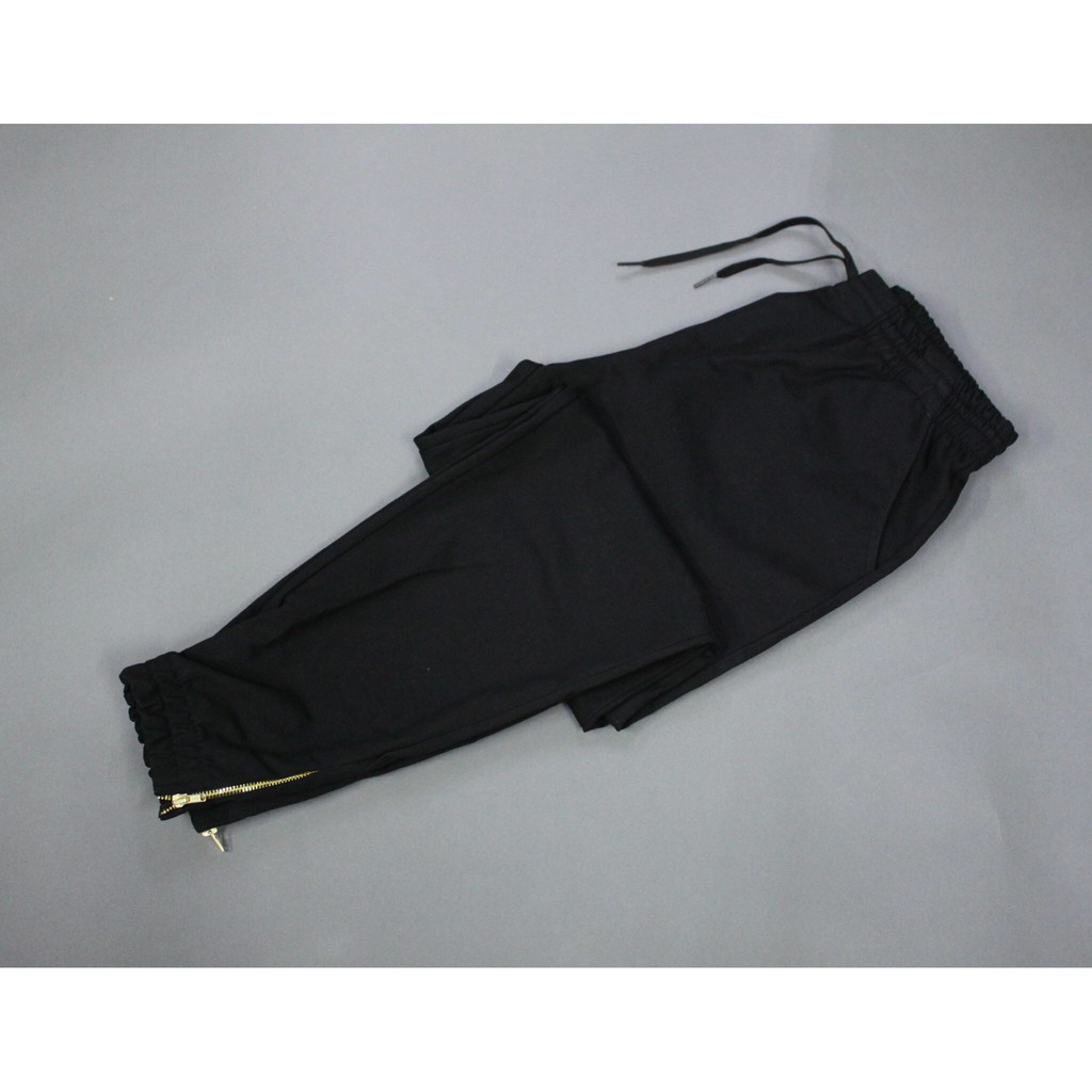 QUẦN JOGGER KAKI CO GIẢN, KHÓA ZIP CÁ TÍNH