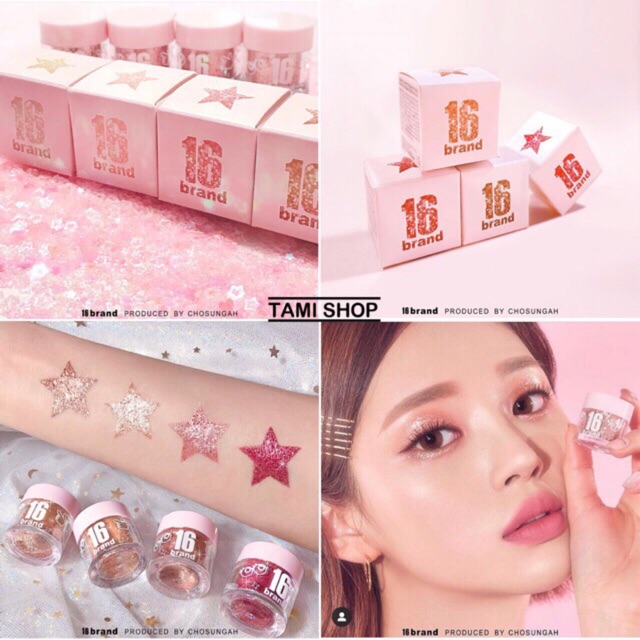 NHŨ MẮT KIM TUYẾN 16BRAND CANDY ROCK PEARL POWDER