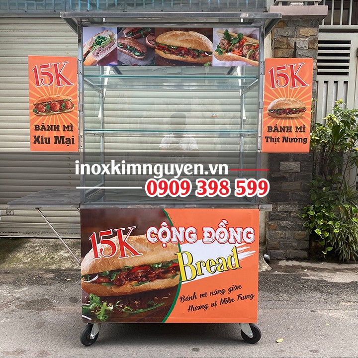 Xe bánh mì đẹp 1M