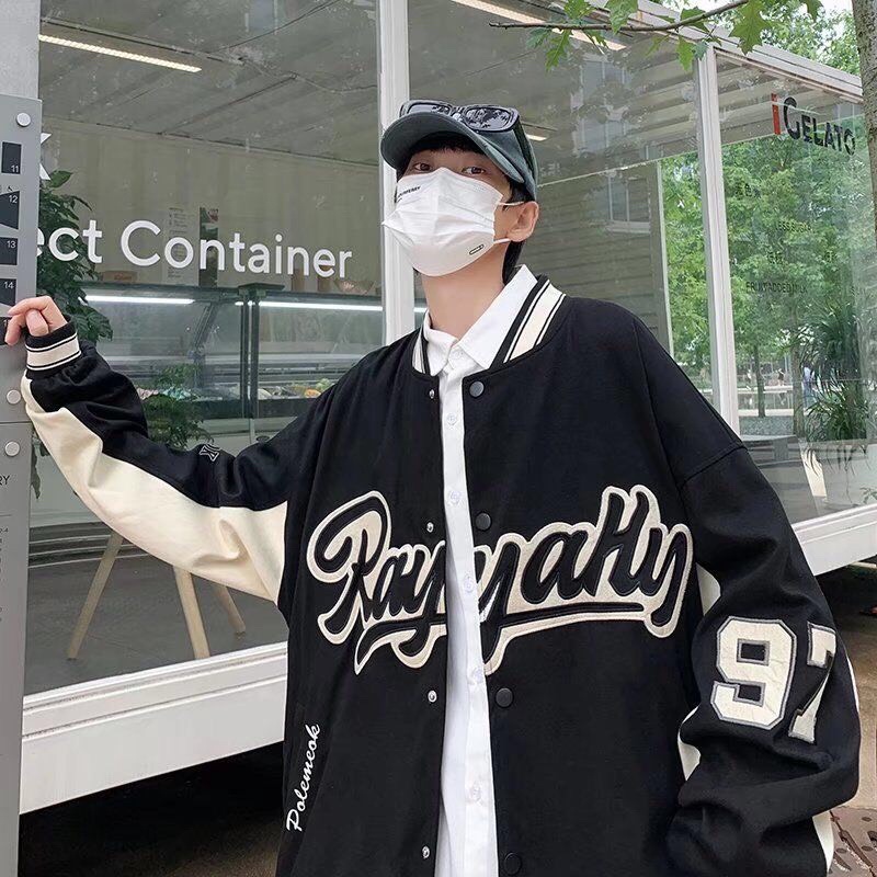 Áo khoác Bomber phối màu 2 lớp siêu hot Nam Nữ
