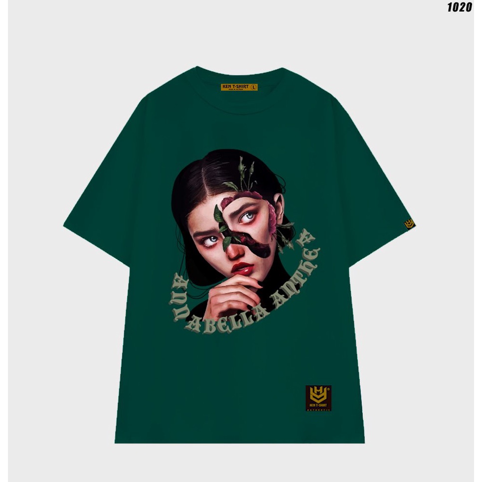 Áo phông nữ form rộng tay lỡ cotton 75 Cô gái 1020 HY KOREA