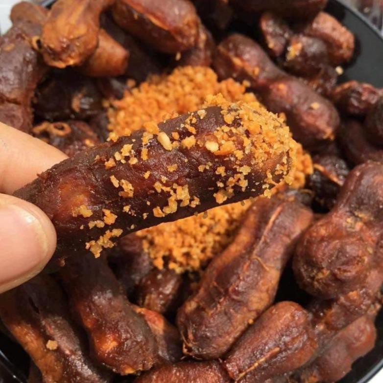 Me Lào sấy kèm muối tôm  500GRAM Loại 1    TỪ ĐƠN 50K,  Hàng ngon nhà làm