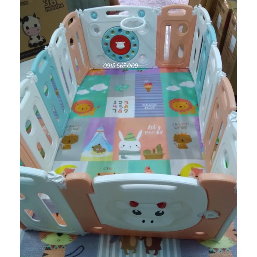 Bộ quây cũi nhựa Nguyên Sinh mẫu mới 2022 TẶNG THẢM, bóng, thảm, giỏ