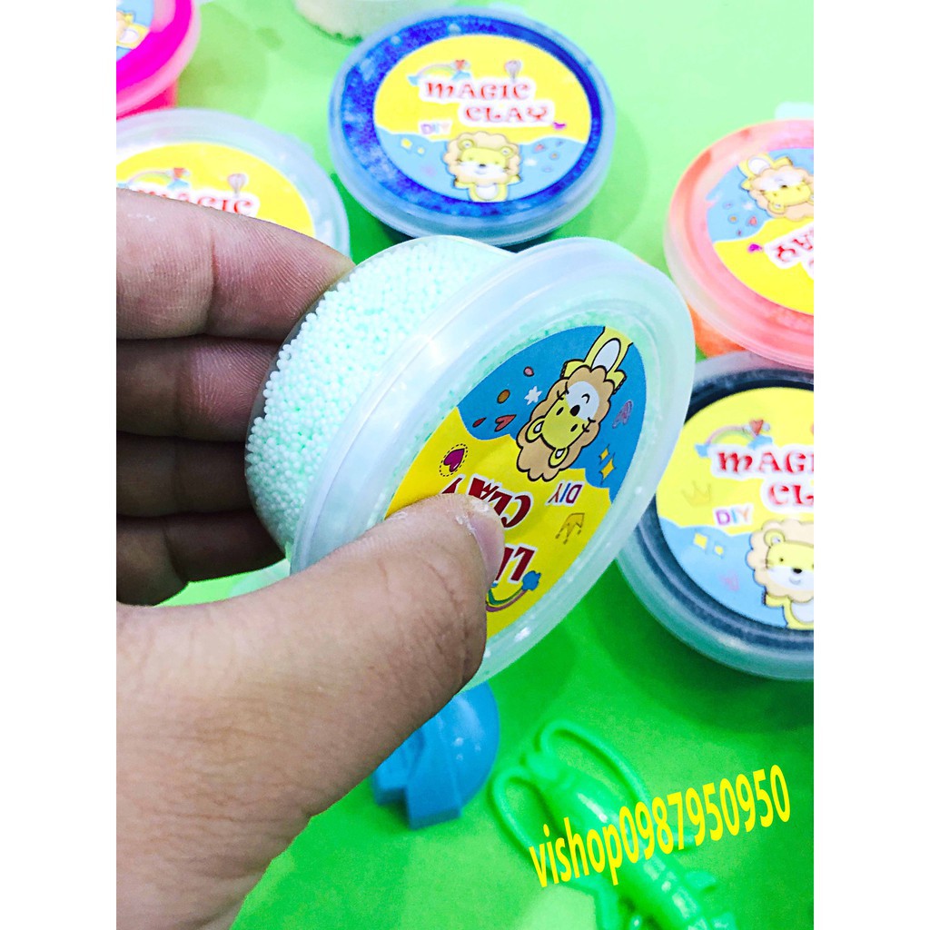 đồ chơi slime - hộp xốp cực dẻo mềm mã RZF61 N5 bên