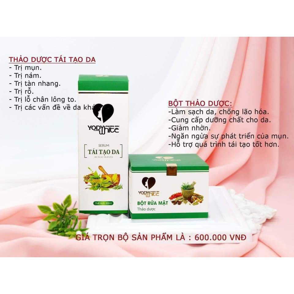 [Freeship] Serum thảo dược tái tạo da Yody White Phương Anh đẩy sạch mụn nám tàn nhang