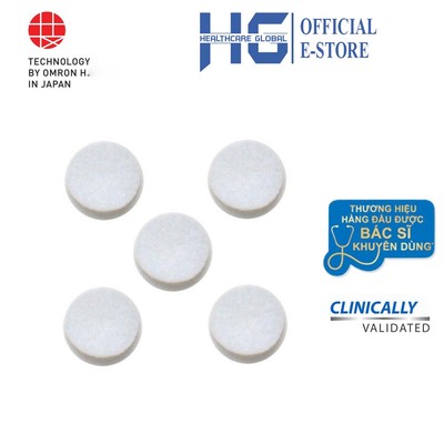 Miếng Lọc Khí Dùng Cho Máy Xông Khí Dung Omron NE-C801 NE-C101 NE-C106 NE-C900 NE-C29 | Hàng Chính Hãng (Combo 5 Miếng)