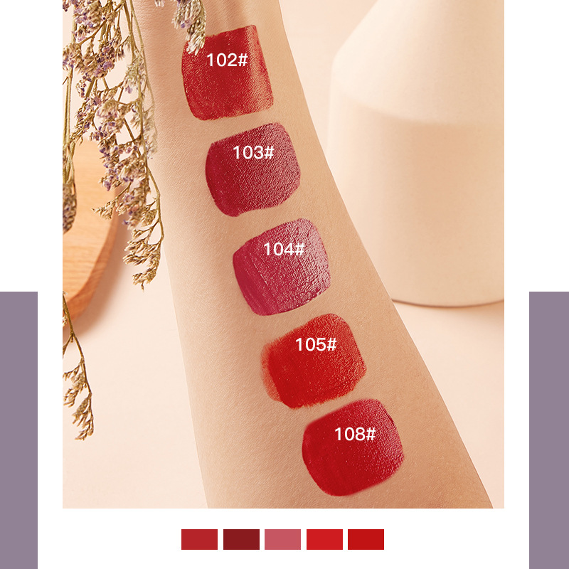 Son môi nhung nhám dễ lên màu chống thấm nươcx không phai bền lâu | BigBuy360 - bigbuy360.vn