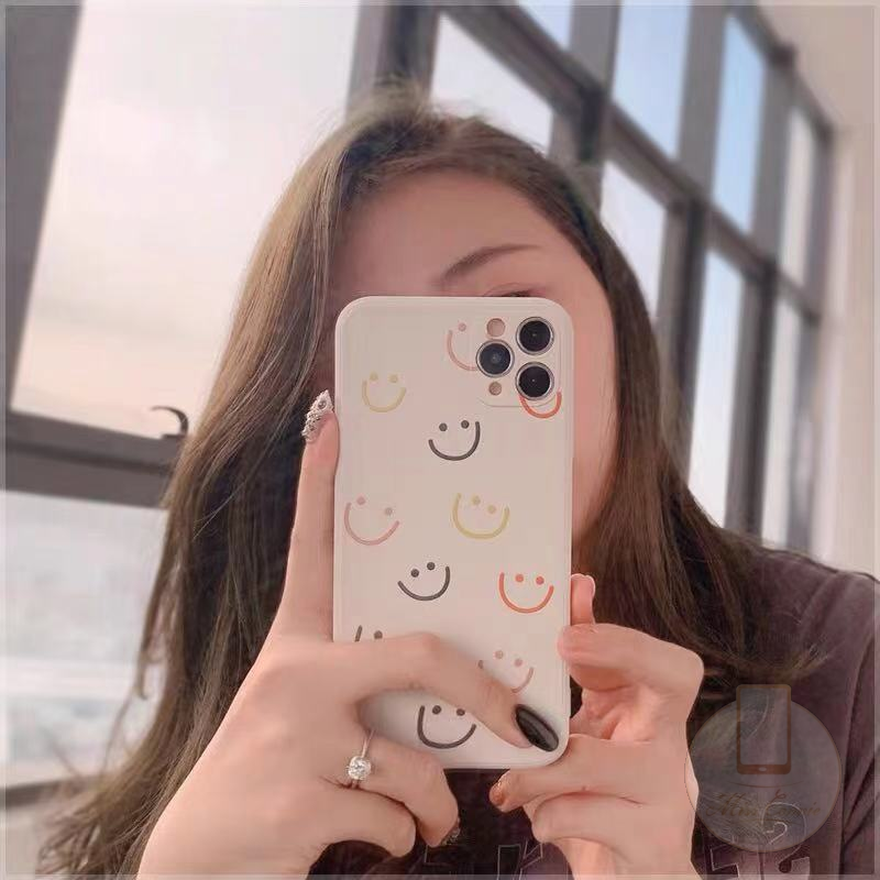 Ốp điện thoại TPU mềm họa tiết mặt cười nhiều màu sắc cho Iphone 11 12 13 Pro Max 6 6s 7 8 Plus Xr X Xs Max Se 2020 | BigBuy360 - bigbuy360.vn