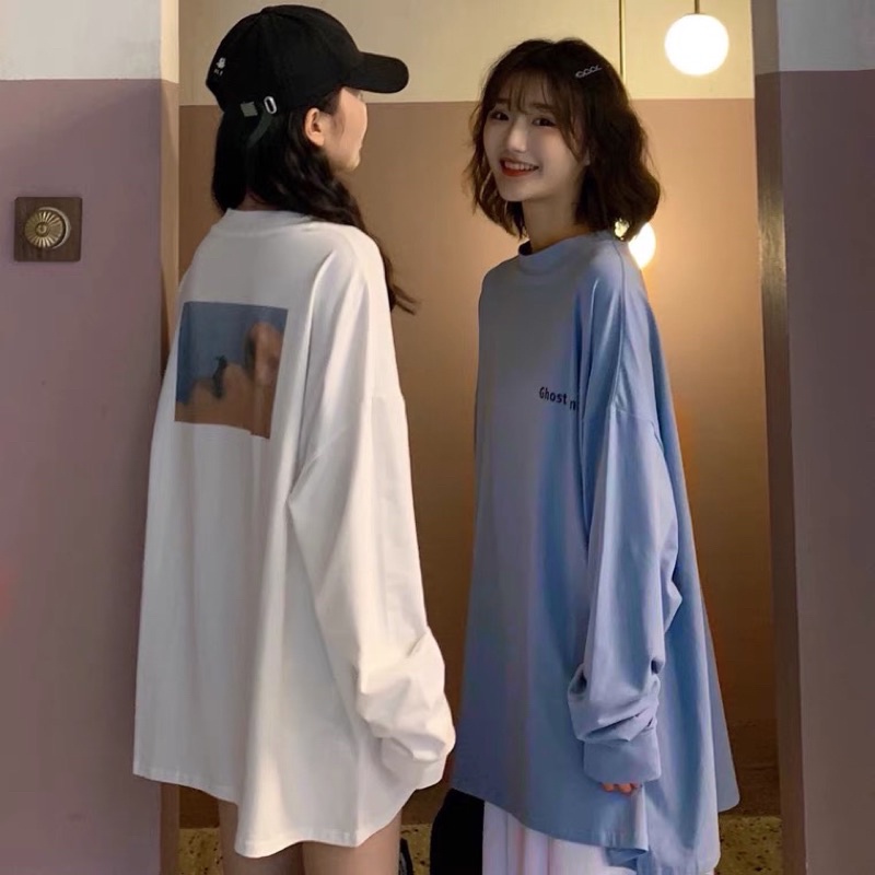 Áo thun dài tay nam nữ, áo phông dài tay unisex form rộng chất cotton dày đẹp in hình MẶT NGƯỜI | BigBuy360 - bigbuy360.vn