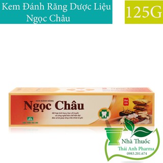 Kem Đánh Răng Dược Liệu Ngọc Châu 125g