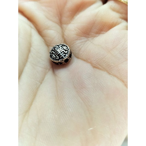 Charm bánh xe song hỉ cát tường bạc s925 vĩnh viễn bảo hành bạc Thuylamshop