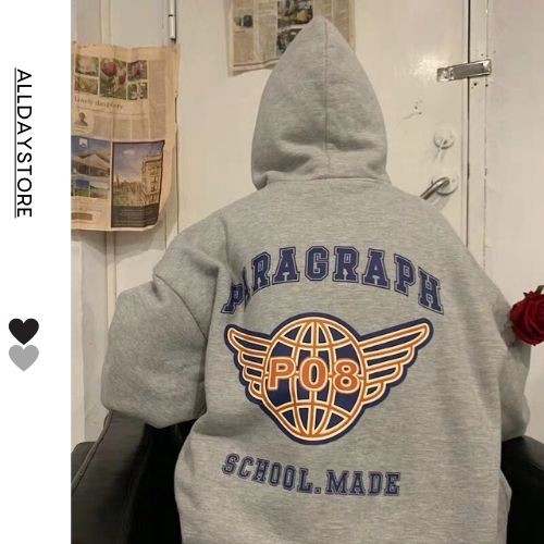 Áo khoác nỉ hoodie form rộng,áo nỉ unisex paragraph | BigBuy360 - bigbuy360.vn