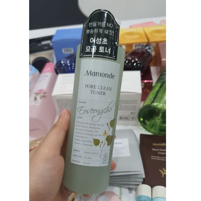 (Chính hãng) Nước hoa hồng toner Mamonde các loại Rose/Pore/Chamomile/Aqua Peel/Centella