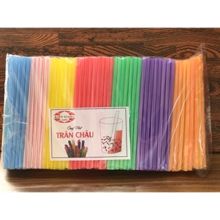 Ống hút nhựa 7 màu nhỏ (bịch 400g)