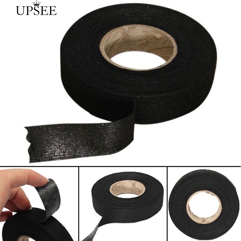 Cuộn băng keo vải chống cháy quấn dây điện kích thước 19mm x 15m tiện dụng chất lượng cao