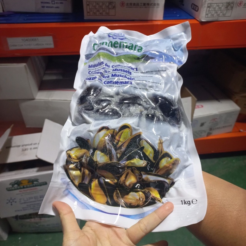Vẹm vỏ đen nguyên vỏ 1kg (ship hỏa tốc TPHCM)