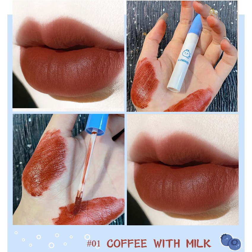 Set 05 cây son kem lì KTE 💕𝑭𝒓𝒆𝒆𝒔𝒉𝒊𝒑💕 son dưỡng môi nội địa trung quốc Air Velvet Lip Glaze màu hoa quả. | BigBuy360 - bigbuy360.vn