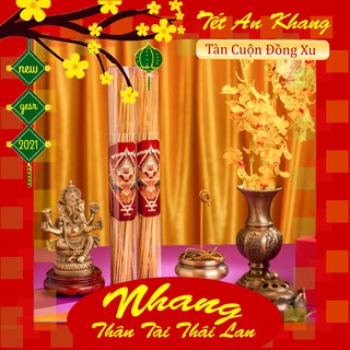 Combo 5 hộp nhang sạch, nhang vàng thần tài Garuda, thắp hương không khói, không độc, nén nhang được ép chặt bằng máy
