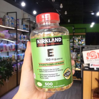 Vitamin E 400 IU 500 Viên Kirkland Của Mỹ – Đẹp Da Làm Chậm Lão Hóa [HOÀN TIỀN 200% PHÁT HIỆN HÀNG FAKE]