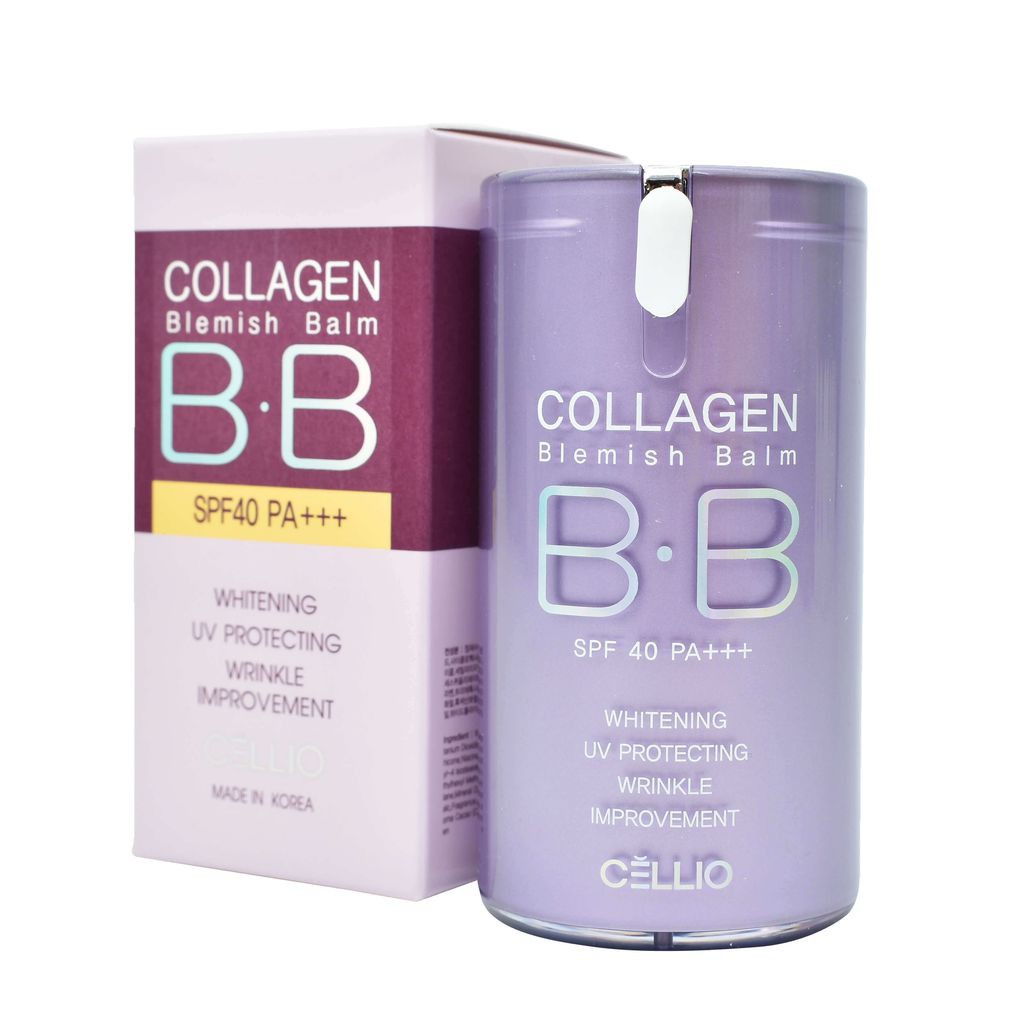 Kem nền chống nắng BB Collagen Blemish Balm Cellio SPF40 PA+++ 40ml