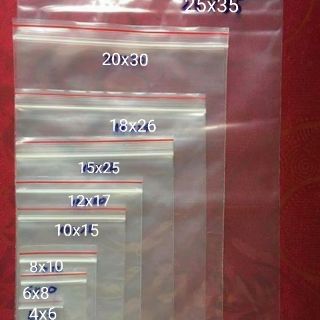 1kg Túi zip chỉ đỏ