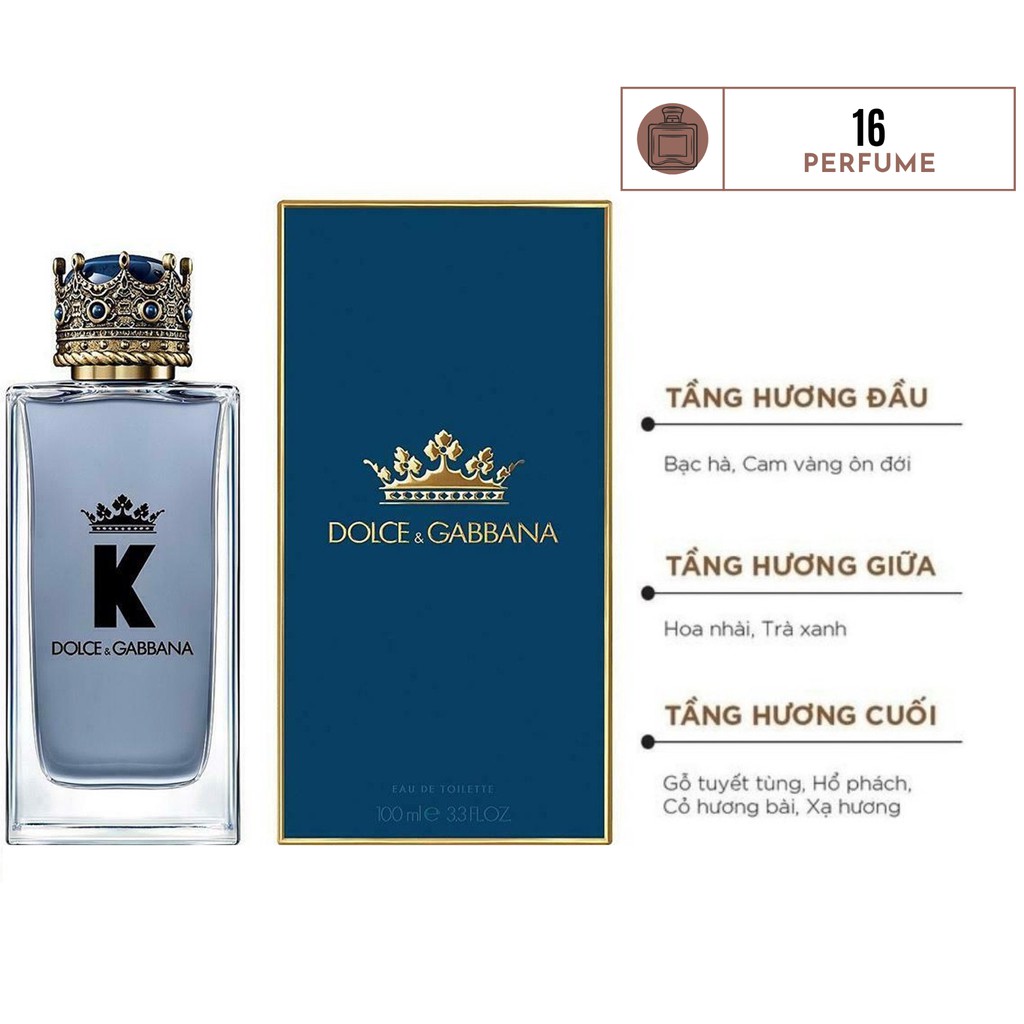 Nước hoa nam D&G King 100ml, nước hoa thơm lâu nam tính | Thế Giới Skin Care