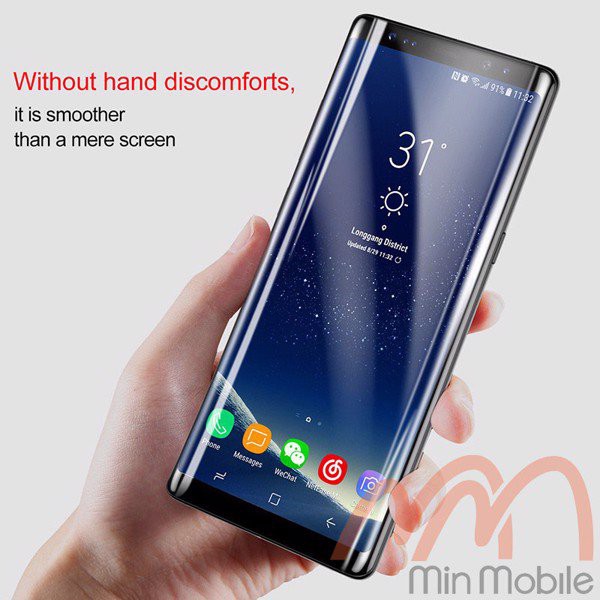 [Mã ELFLASH5 giảm 20K đơn 50K] Kính cường lực Samsung Note 8 Full màn hình hiệu Baseus