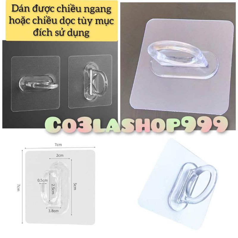 Set 2 Móc lỗ tròn dùng để treo sào đồ, vật dụng gia đình