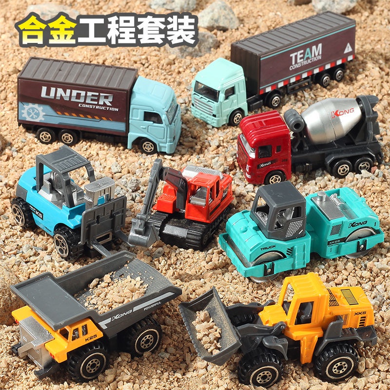 Xe cấp cứu. Mô Hình Xe Cần Cẩu Công Trường Hạng Nặng Bằng Hợp Kim