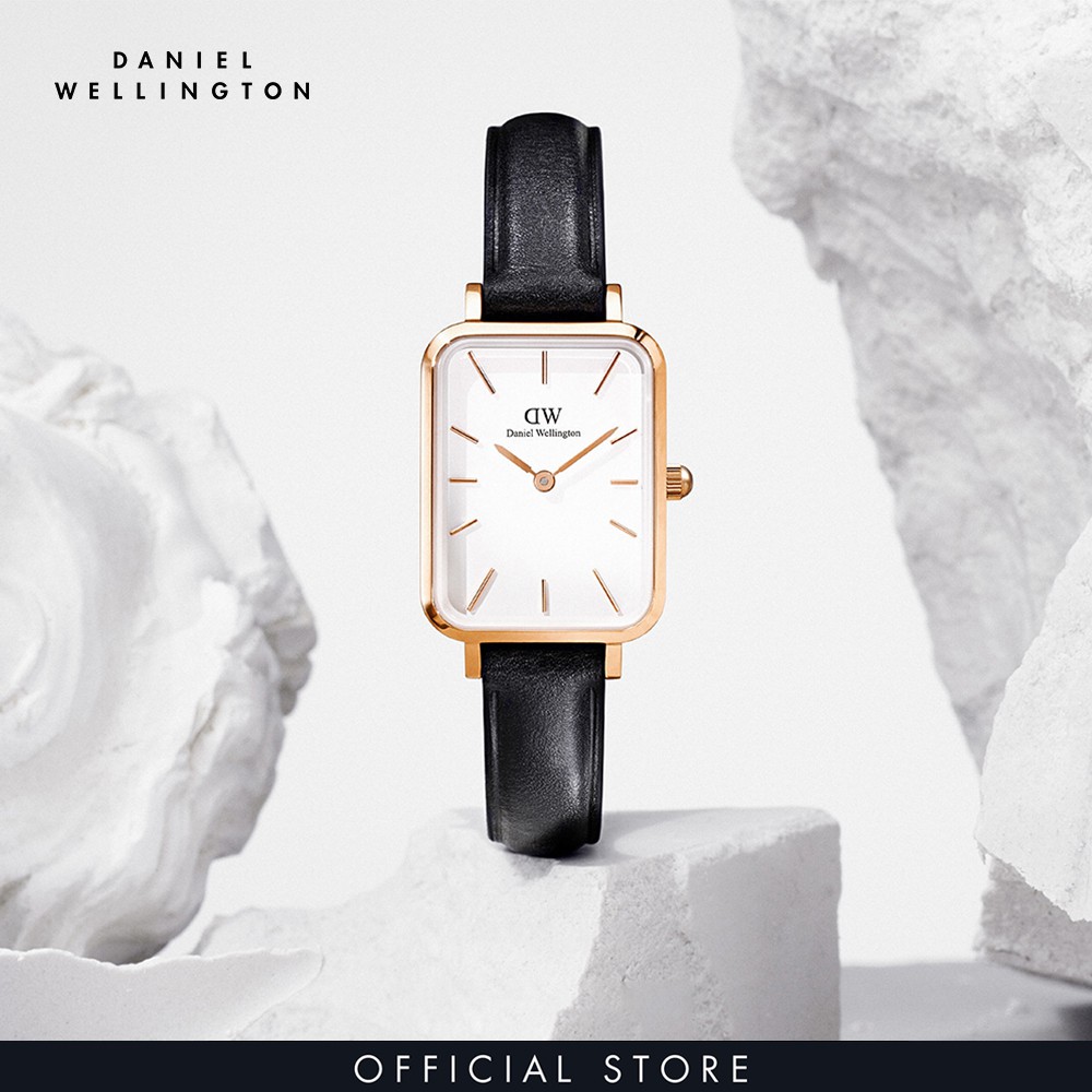Đồng hồ Nữ Daniel Wellington dây da - Quadro Pressed Sheffield 20x26mm DW00100434 | BigBuy360 - bigbuy360.vn