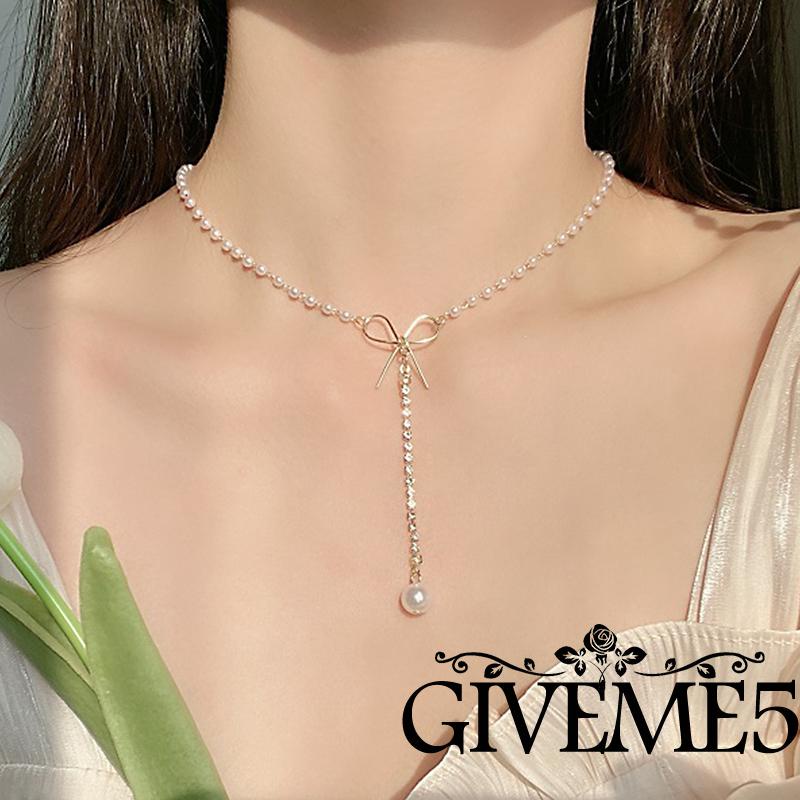 Dây chuyền đính ngọc trai nhân tạo nhiều phong cách thời trang cho nữ