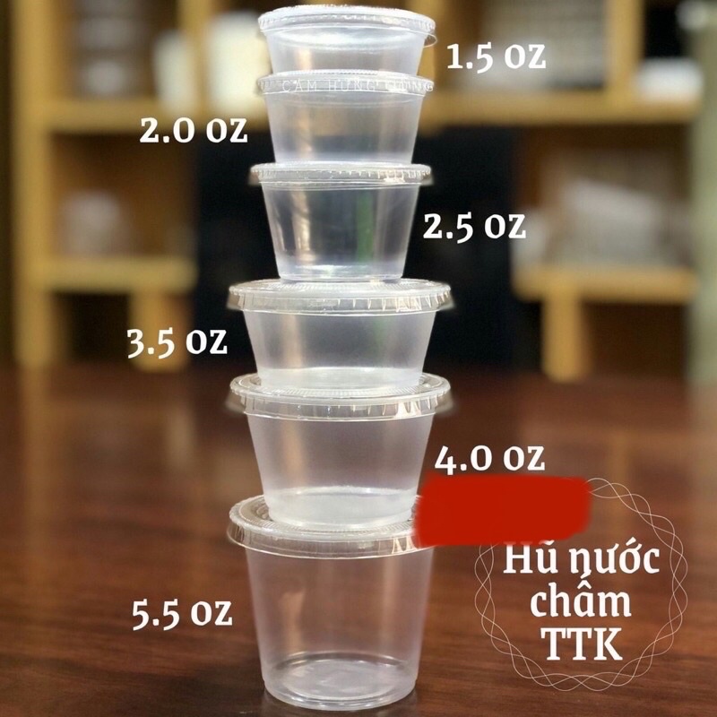 TTK Hủ sốt 100 cái 4oz. 120ml đựng nước chấm mắm .