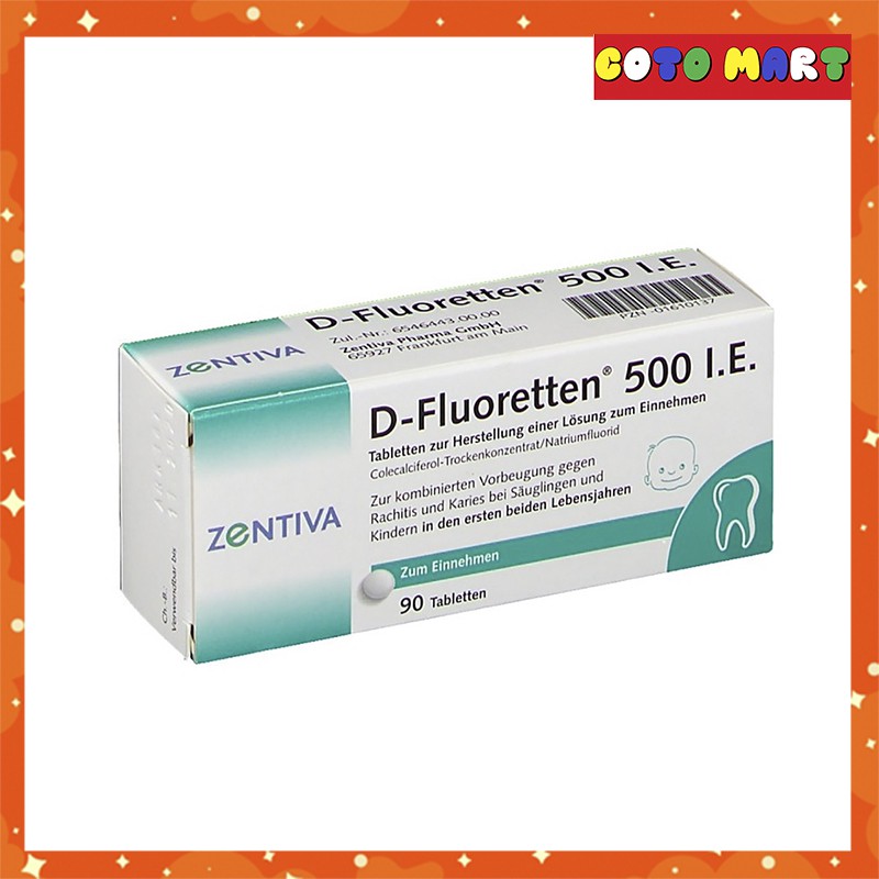 Vitamin D fluoretten 500 i.e Đức