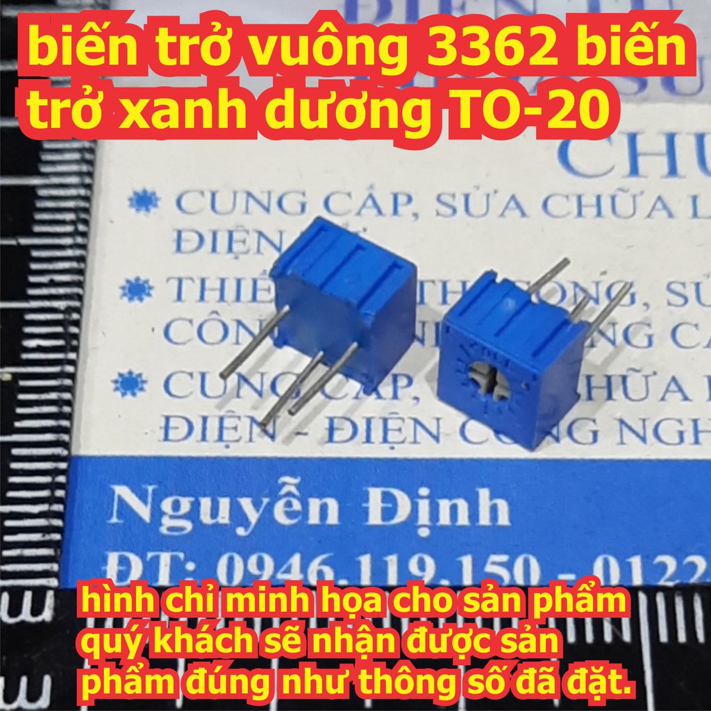 biến trở vuông 3362 ,502 ,5k (giá cho 10 con) KDE0162