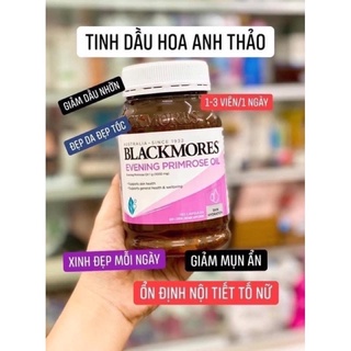[Date 04/2025] Tinh dầu hoa anh thảo Blackmore Evening Primrose Oil Úc đẹp da, chống lão hóa, cân bằng nội tiết tố