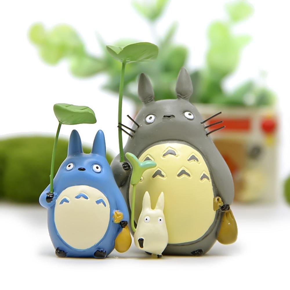 Bộ 3 Đồ trang trí Totoro Dùng Trang Trí Tiểu Cảnh Độc Đáo