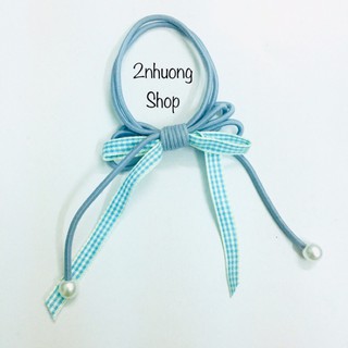 Xả sỉ cột tóc nơ dây CARO nhiều màu