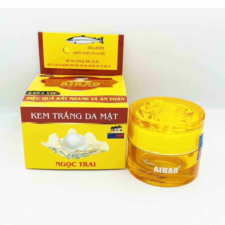 [HIỆU QUẢ SAU 7 NGÀY SỬ DỤNG]Kem dưỡng trắng da, Kem trắng da mặt - Kem AIHAO Trắng Da Mặt 6in1 VIP 