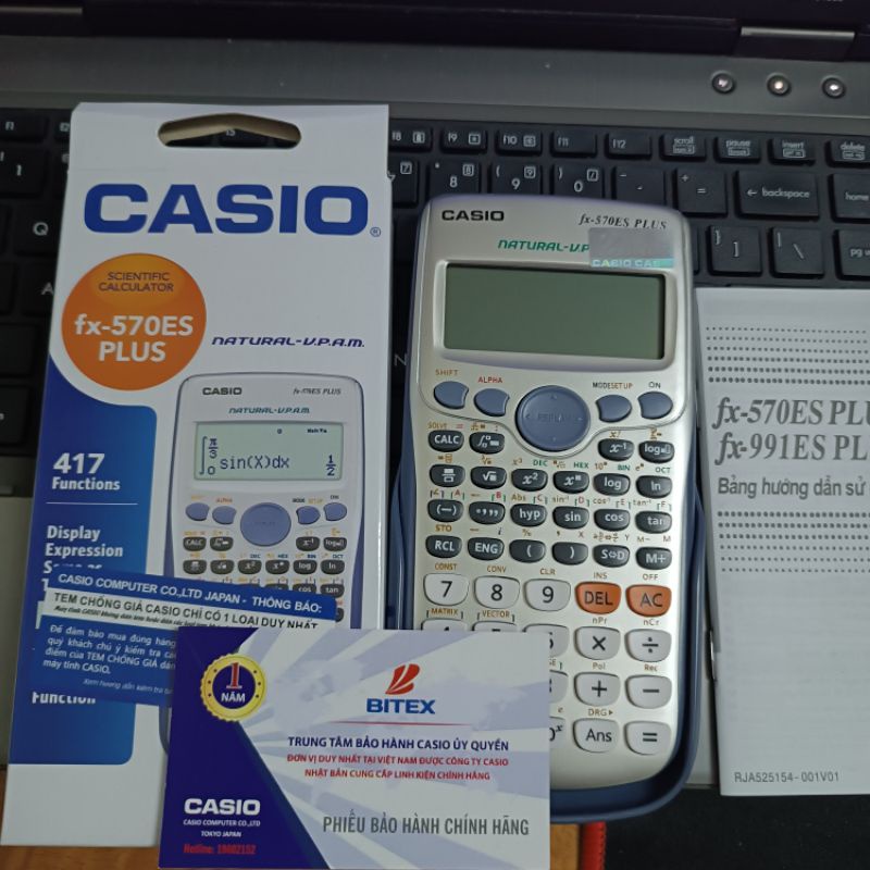 Máy Tính Học Sinh Casio FX 570VN PLUS(Bảo Hành 1 Năm)
