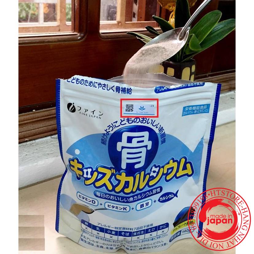 Bột Canxi cá tuyết Nhật Bản hỗ trợ tăng chiều cao cho bé - Bột Bone's Calcium for kids túi 140g bổ sung canxi