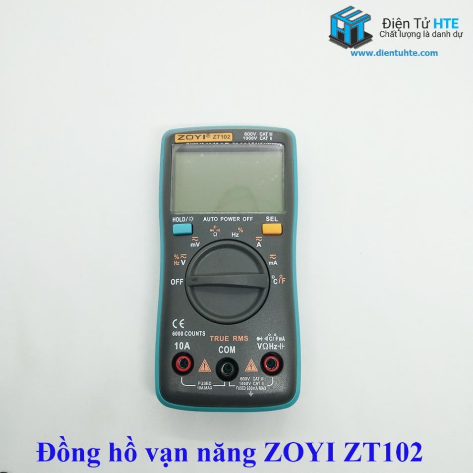 Đồng hồ vạn năng số ZOTEK ZOYI ZT102 TRUE RMS - Bảo hành 1 năm