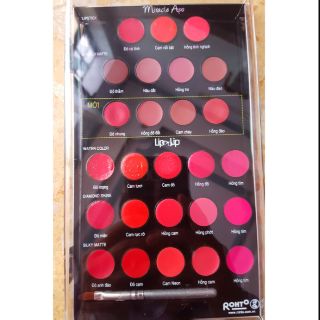 Bảng test son 26 màu Lip on Lip