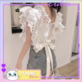 ÁO CROPTOP CỔ VUÔNG 🎀 THẮT NƠ SAU LƯNG 🎀 VIỀN BÈO CỰC XINH VÀ NĂNG ĐỘNG