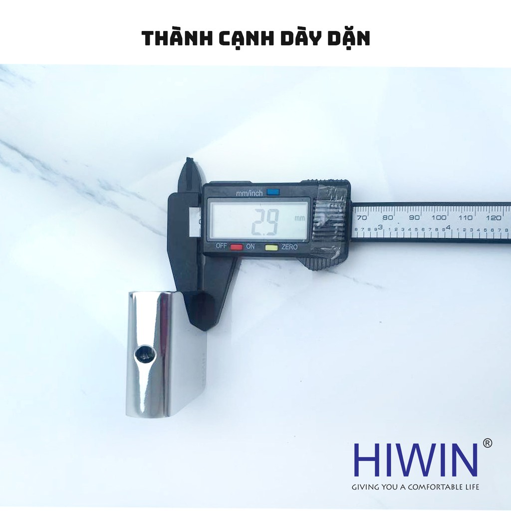 Kẹp chân kính vách kính nhà tắm Hiwin FC-085A mặt gương không khoét lỗ