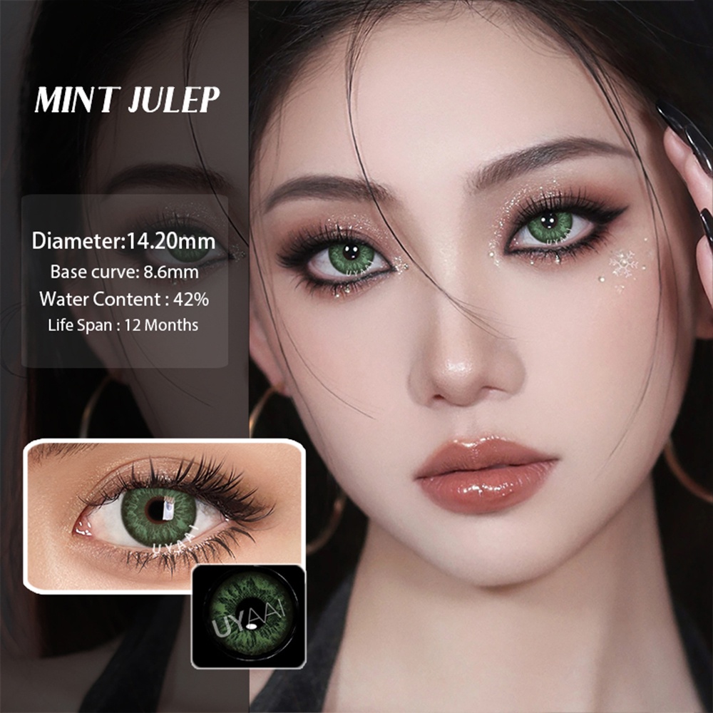 Set 2 Kính Áp Tròng Màu Sắc Tự Nhiên Dùng Để Trang Điểm Làm cocktail