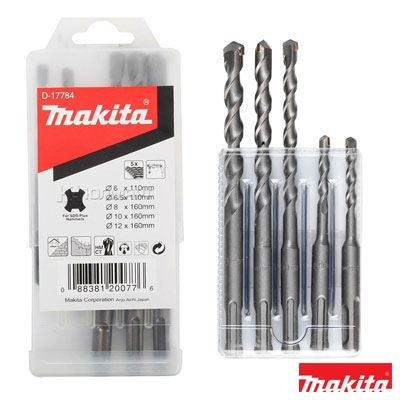 Bộ mũi khoan bê tông đầu gài 5 chi tiết Makita D-17784