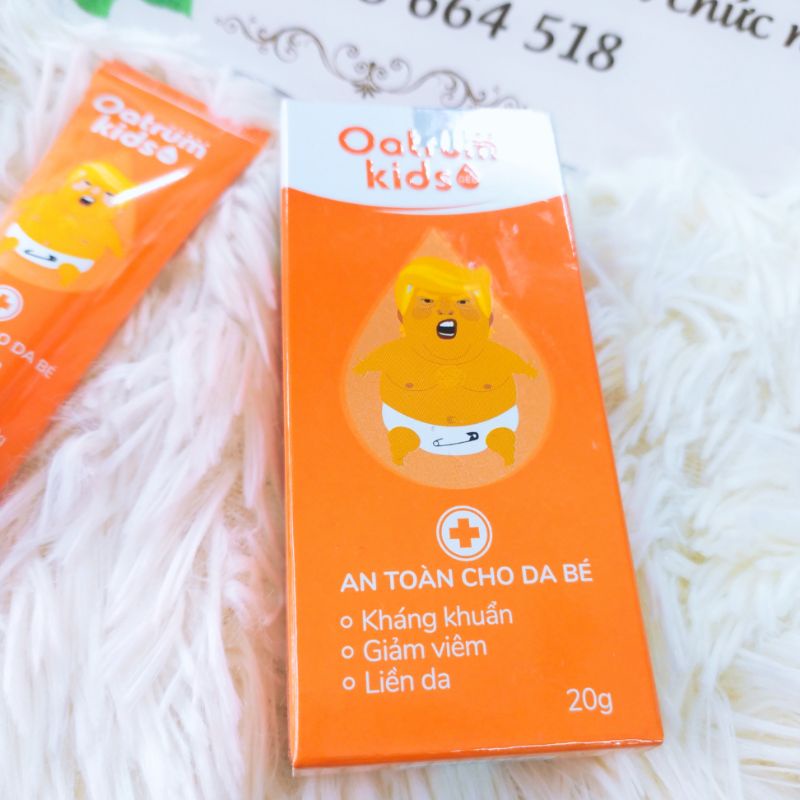 Gel bôi Oatrum Kids - Hăm, tràm sữa, mụn nhọt, rôm sẩy trẻ sơ sinh 20gram